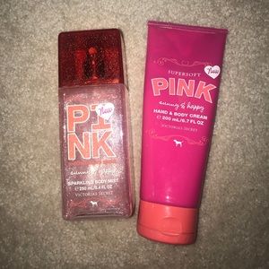 PINK Sunny & Happy Sparkling Mist, hand/body cream